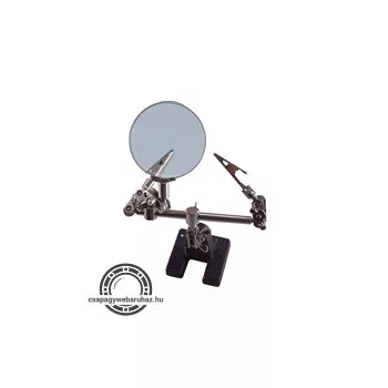   nagyító csipesszel (2db csipesz), talppal, nagyító átmérője 60mm, 8x nagyítás