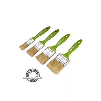   ecset készlet, 4db, műanyag nyél, 1"-1,5"-2"-2,5"