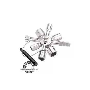   kapcsolószekrény kulcs (vezérlőszekrény kulcs / univerzális keresztkulcs), 15 funkciós