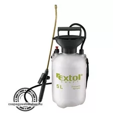 kézi permetező permetszóróval; 5 liter, réz cső