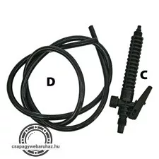 kiegészítők újabb típusú (fehér Extol Craft) 92602-höz és 92603-hoz; gumicső (szorítóanya/hollander nélkül)