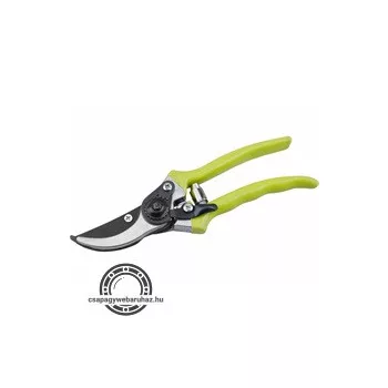   metszőolló, teflonos GARDEN; max.:20mm átvágás, hossz.:21cm, mellévágó, zöld műanyag borítású nyéllel