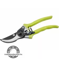 metszőolló, teflonos GARDEN; max.:20mm átvágás, hossz.:21cm, mellévágó, zöld műanyag borítású nyéllel