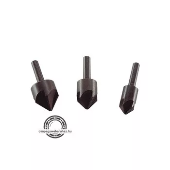   süllyesztő klt. fához, 3db 12-16-19mm, 90°-os, befogás: 6mm körkeresztmetszetű szár