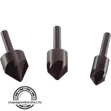 süllyesztő klt. fához, 3db 12-16-19mm, 90°-os, befogás: 6mm körkeresztmetszetű szár