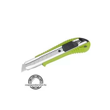   tapétavágó kés, 18mm, fémházas, autolock ; pótpenge: 9123A (10db) 9134 (horgas törhető-5db)