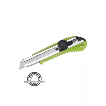   tapétavágó kés, 18mm, fémház, csavaros rögz. autolock ; bliszteren, pótpenge: 9123A (10db) 9134 (horgas törhető-5db)