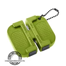 késélező, mini, keményfém és kerámia betét, acél pengékhez