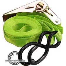 rakományrögzítő gurtni, kampós, max.500kg; 5m×25mm