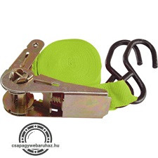 rakományrögzítő gurtni kampós (bliszteren) ; 5m×28mm, max. 150kg