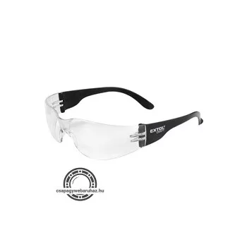   védőszemüveg, víztiszta, polikarbonát, CE, optikai osztály: 1, ütődés elleni védelmi osztály: F