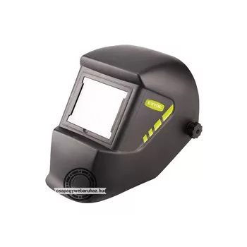   hegesztőpajzs, fekete üveggel; DIN 13, UV/IR: DIN16, 100×85mm, 480g