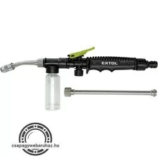 permetező- és locsoló fej, kézi, locsolótömlőhöz, hossz: 31/50 cm, 50 ml tartály