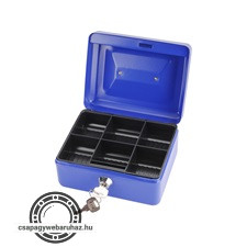 pénzkazetta, 2db kulccsal, változó színekben, festett acél ; 152×118×80/0,8mm