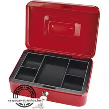 pénzkazetta, 2db kulccsal, változó színekben, festett acél ; 250×180×90/0,8mm