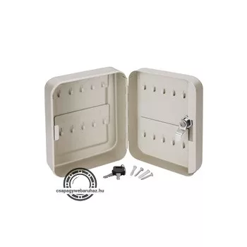   kulcsdoboz, max. 20 db kulcshoz, festett acél ; 200×160×80mm