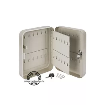   kulcsdoboz, max. 48 db kulcshoz, festett acél ; 250×180×80mm