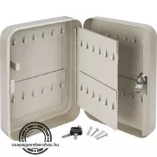 kulcsdoboz, max. 48 db kulcshoz, festett acél ; 250×180×80mm