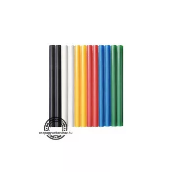   ragasztóstift klt., többszínű; 12db, 100×7,2 mm, bliszteren