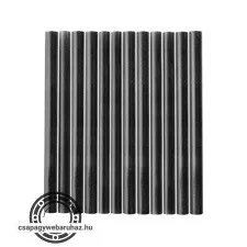 ragasztóstift klt., fekete színű; 12db, 100×7,2mm, bliszteren