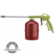 fúvató- és mosópisztoly tartállyal, max. 8 Bar, 1/4" gyorscsatlakozó
