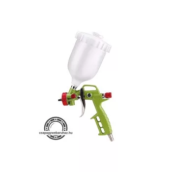   festékszóró pisztoly légkompresszorhoz, 700ml műanyag tartály, 1,5mm szórónyílás, 190L/perc, 4 Bar, 1/4" gyorscsatlakozó