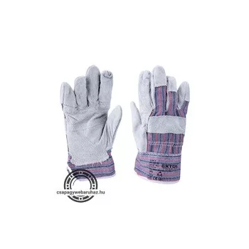   kesztyű munkához, vastag sertésbőr, férfi 10-es méret, erősített tenyér, CE