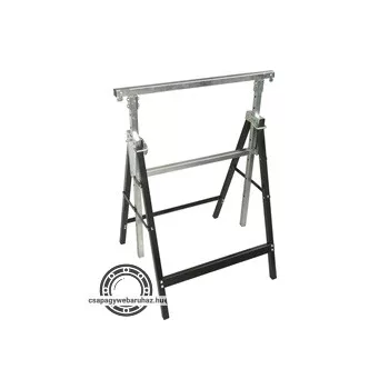   asztalosbak/festőbak állítható, összecsukható; 810mm-1300mm, max. terhelés: 150kg, saját tömeg: 6,5 kg, festett fémlábak