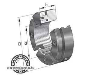 AM 20 INA precíziós anya M20X1