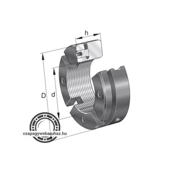 AM 40 INA precíziós anya M40X1.5