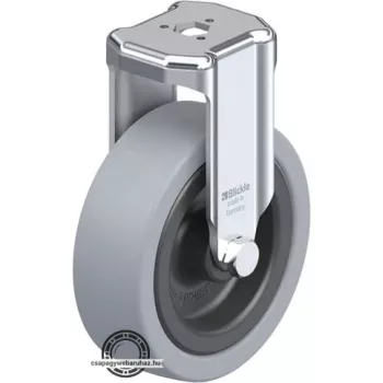   BKRA-VPA 80G BLICKLE Fixvillás műszerkocsigörgő hátfurattal, kerék tömörgumi abronccsal, műanyag felnivel