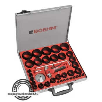   BOEHM tömítéskivágó készlet 34+5r. 2-60/420mm körzővel JLB260PACC