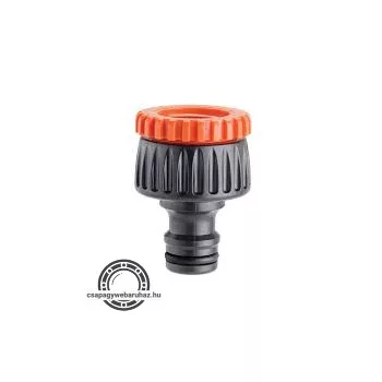   Locsoló adapter BM 3/4˝ (1/2˝ szűkítővel) , gyorscsatlakozó apa , műanyag , CLABER 8591