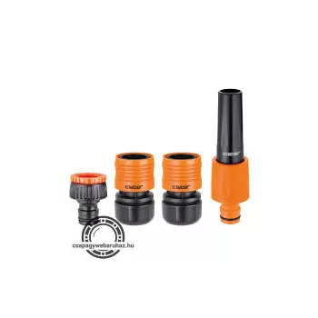   Locsoló készlet 3/4" , gyorscsatl anya 3/4˝ 2db+szórófej+adapter MAX FLOW  , CLABER 9656