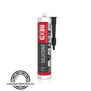   CX-80 Black Silicon 310 ml , fekete színű olaj- és hőálló felülettömítő szilikon