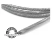 Drótkötél 3x100 DIN3055 100 méter , horganyzott PVC bevonattal 3/4 mm , Sodrat: 6x7 (6 pászma, pászmánként 7 szál) + FC (textil betét)