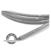   Drótkötél 6x50 DIN3055 50 méter , horganyzott PVC bevonattal 6/8 mm , Sodrat: 6x7 (6 pászma, pászmánként 7 szál) + FC (textil betét)
