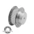 HTD 3M fogszám:10 , szíjszélesség:6mm , tárcsa átmérő: 9,55mm , megmunkálhatósági határok:1-3mm , fogosztás:3mm , aluminium fogasszíjtárcsa