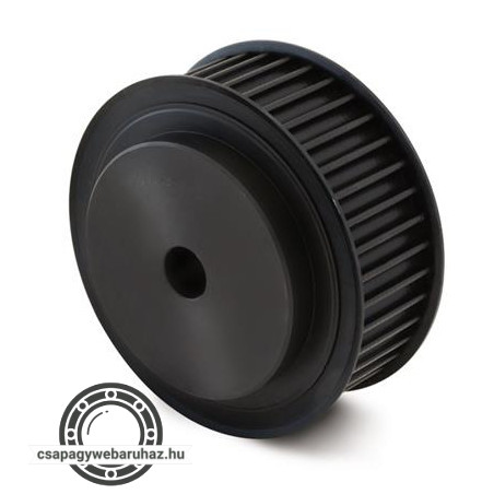 HTD 5M fogszám:26 , szíjszélesség:9mm , tárcsa átmérő: 41,38mm , megmunkálhatósági határok:1-18mm , fogosztás:5mm , acél fogasszíjtárcsa