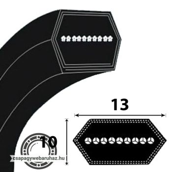 AA 100 CONCAR 2540 LI hatszögletű ékszíj