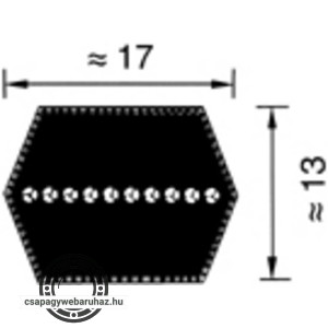 BB/HBB 2770 LP CAPR hatszögletű ékszíj