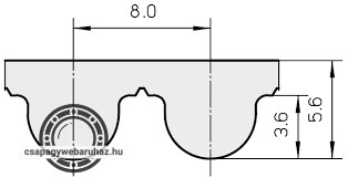 HTD 8M-560 15MM OPTIBELT fogasszíj