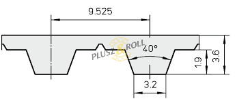 L 345 12MM OPTIBELT  fogasszíj