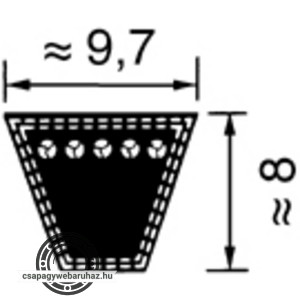 SPZ 1012 LW CODEX ékszíj