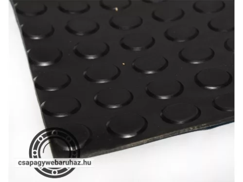 Gumilemez SBR 6mm/1,2m fekete , metrómintás 