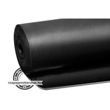   Gumilemez NBR 6mm/1,2m fekete , sima , betét nélkül , olajálló