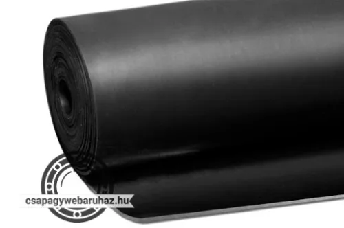 Gumilemez SBR 30mm/1,2m fekete , sima , 2 szövetbetéttel