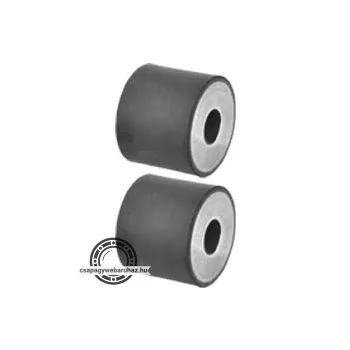   GUMIBAK GH típus 40X40 furat=13 , átmenőfuratos , gumi/horganyzott acél 57 Shore-A ST37