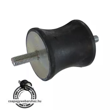 GUMIBAK HOLKERES PP-1 típus 35X25X34 M8X20 55 Shore ST37