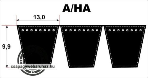 HA6 (A/13) 2760 LA STOMIL átlapolt ékszíj